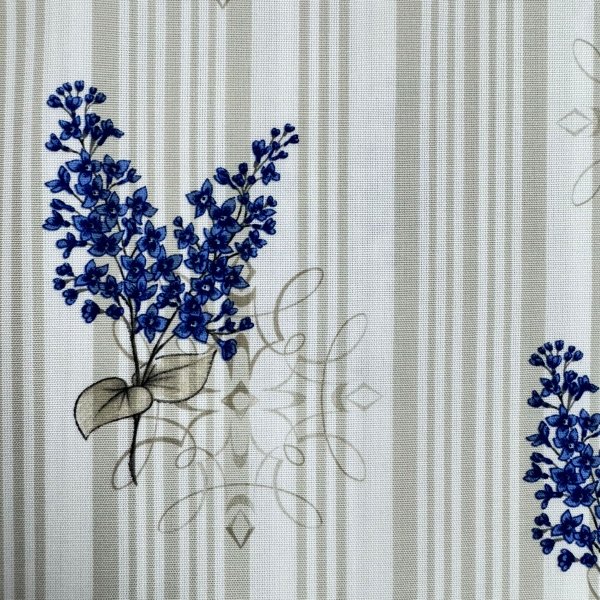 Tela Antimanchas “Flores Azul & Beige” – Estampado Floral 160 cm [product.brand] 3 - Tejidos Yasmina 