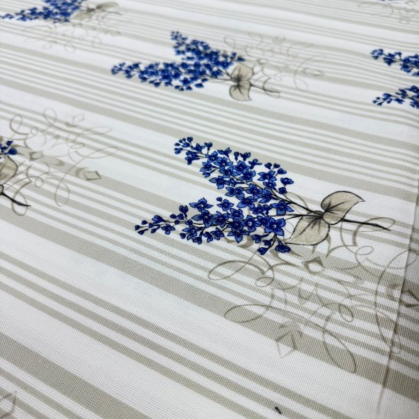 Tela Antimanchas “Flores Azul & Beige” – Estampado Floral 160 cm [product.brand] 4 - Tejidos Yasmina 