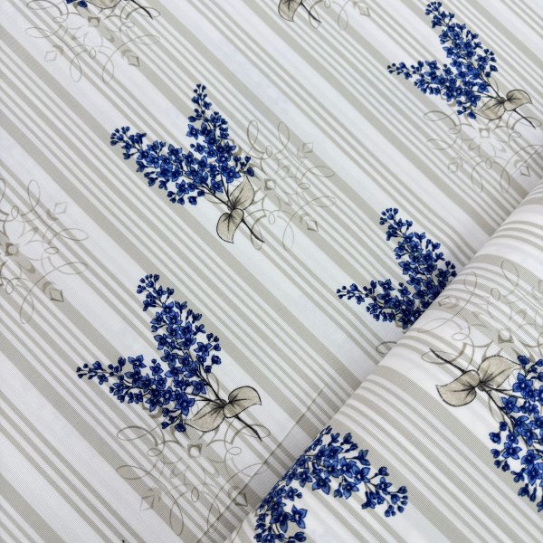 Tela Antimanchas “Flores Azul & Beige” – Estampado Floral 160 cm [product.brand] 6 - Tejidos Yasmina 