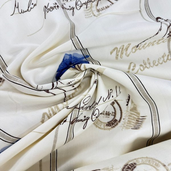 Tela Antimanchas “Floral Azul Rayas” – 160 cm [product.brand] 2 - Tejidos Yasmina 