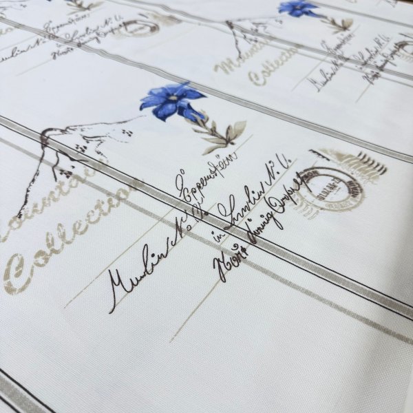 Tela Antimanchas “Floral Azul Rayas” – 160 cm [product.brand] 4 - Tejidos Yasmina 