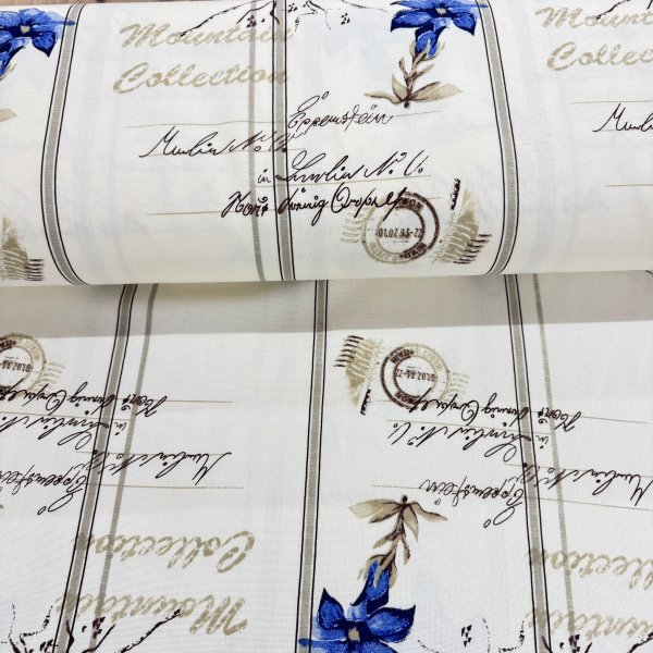 Tela Antimanchas “Floral Azul Rayas” – 160 cm [product.brand] 5 - Tejidos Yasmina 