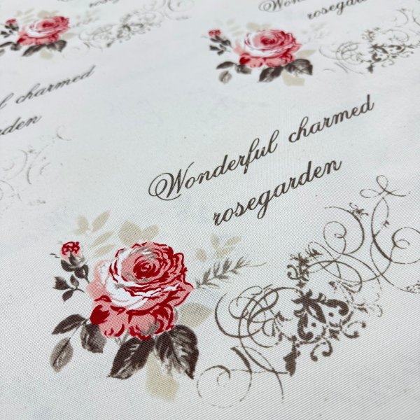Tela Antimanchas “Rosa Vintage” – Estampado Floral 160 cm [product.brand] 1 - Tejidos Yasmina 