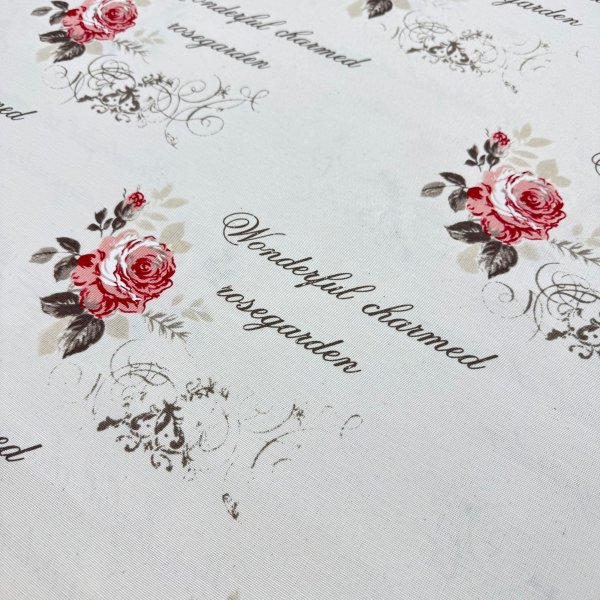 Tela Antimanchas “Rosa Vintage” – Estampado Floral 160 cm [product.brand] 2 - Tejidos Yasmina 