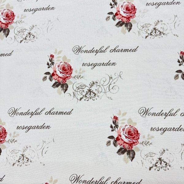 Tela Antimanchas “Rosa Vintage” – Estampado Floral 160 cm [product.brand] 3 - Tejidos Yasmina 