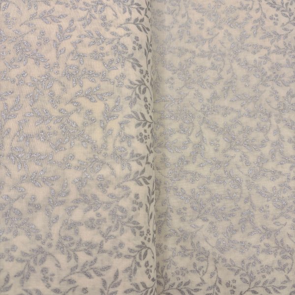 Algodón Navidad blanco y dorado – Ramitas [product.brand] 3 - Tejidos Yasmina 