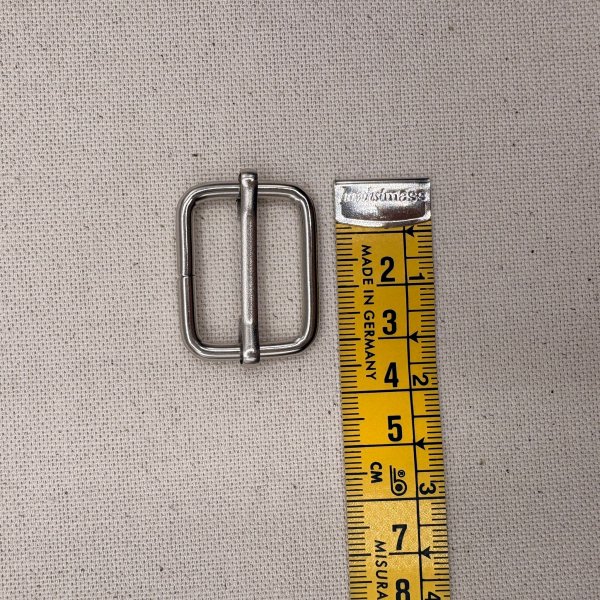Hebilla Reguladora 30 mm Plata | Herraje para Bolsos y Correas [product.brand] 3 - Tejidos Yasmina 