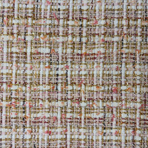 Tejido Tweed Multicolor con Hilo Dorado – Tela para Moda y Decoración 1,40 m [product.brand] 2 - Tejidos Yasmina 