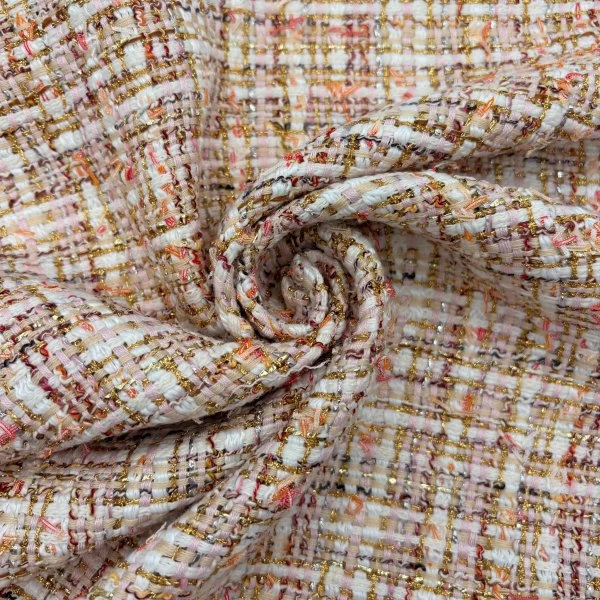 Tejido Tweed Multicolor con Hilo Dorado – Tela para Moda y Decoración 1,40 m [product.brand] 4 - Tejidos Yasmina