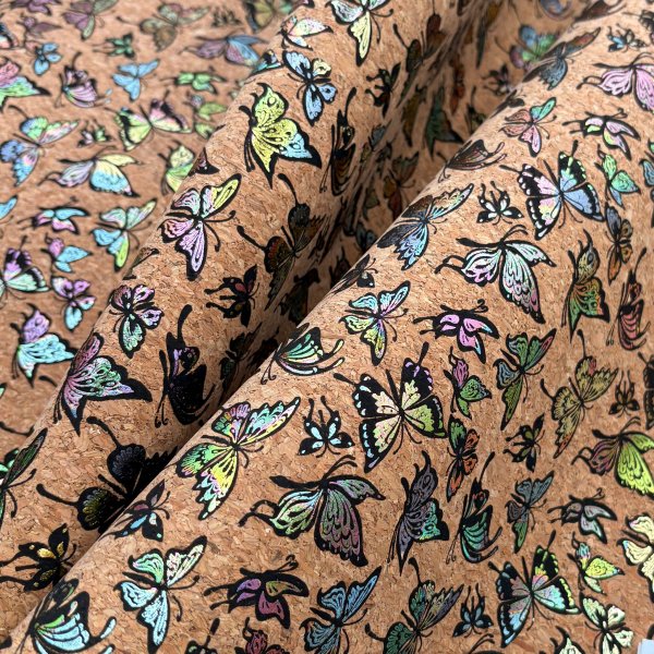 Tejido de corcho KATIA para bolsos y manualidades - Mariposas [product.brand] 2 - Tejidos Yasmina 