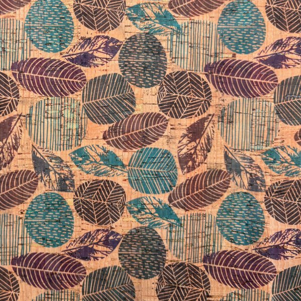 Tejido de corcho KATIA para bolsos y manualidades - Hojas [product.brand] 3 - Tejidos Yasmina 