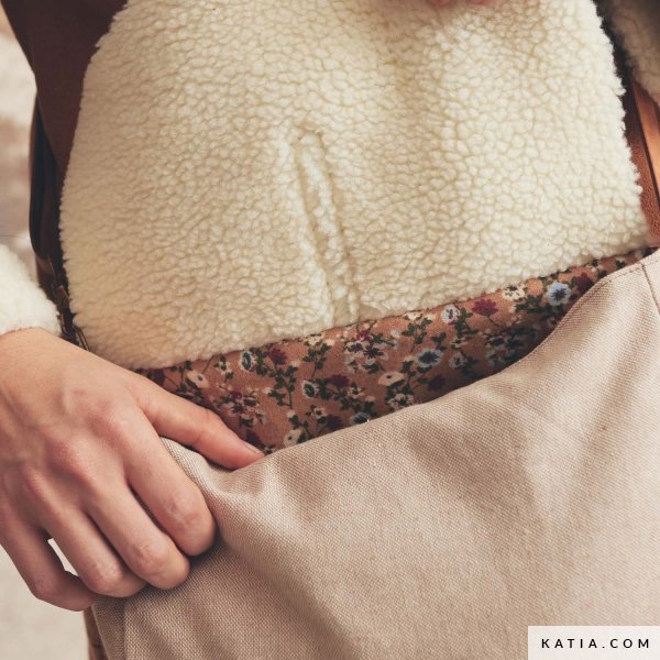 Tela Franela de Algodón beig Zinnia Katia Fabrics – Tejido Suave para Otoño-Invierno Katia Fabrics 3 - Tejidos Yasmina 