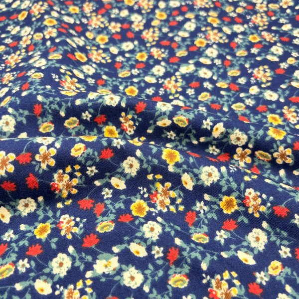 Tela Franela de Algodón Blue Zinnia Katia Fabrics – Tejido Suave para Otoño-Invierno Katia Fabrics 2 - Tejidos Yasmina 