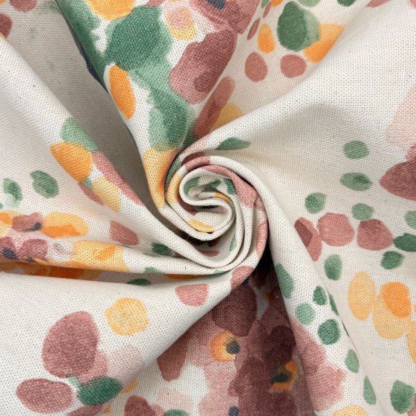Tela Recycled Canvas Print Aquarelle Flowers Katia Fabrics – Loneta Reciclada para Decoración [product.brand] 3 - Tejidos Yasmin