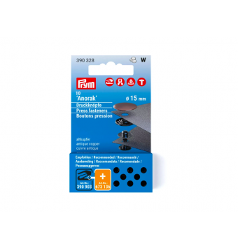 Botones Presión Anorak 15 mm - PRYM Prym 2 - Tejidos Yasmina