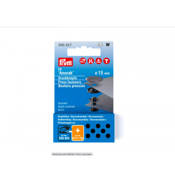 Botones Presión Anorak 15 mm - PRYM Prym 3 - Tejidos Yasmina