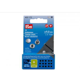 copy of Pack De Remaches Tubulares Plateados 9mm - Prym Prym 2 - Tejidos Yasmina