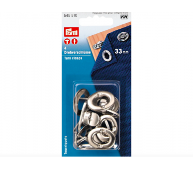 Cierres Giratorios 33mm Plata - Prym [product.brand] 2 - Tejidos Yasmina 