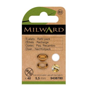 Pack De Ojetes De 5,5 mm Oro - Milward [product.brand] 1 - Tejidos Yasmina 