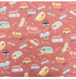Tela Algodón Infantil Vehículos Coral [product.brand] 1 - Tejidos Yasmina 