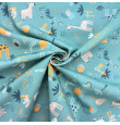 Tela Algodón Infantil Safari Animales Verde [product.brand] 1 - Tejidos Yasmina 