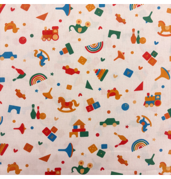 Tela Algodón Infantil Juguetes Multicolor [product.brand] 1 - Tejidos Yasmina 