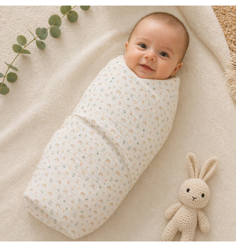 Tela muselina algodón hojas pequeñas estilo natural [product.brand] 4 - Tejidos Yasmina 