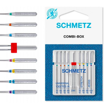 Agujas Schmetz Universal Combi Schmetz 1 - Tejidos Yasmina 