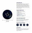 Botones Azul Marino De 24 mm [product.brand] 3 - Tejidos Yasmina 
