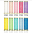 Set de 10 bobinas de hilo Gütermann Creativ 100 m – Colores pastel y básicos Gütermann 2 - Tejidos Yasmina 