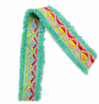 Cinta étnica decorativa con flecos | Galón boho para bolsos [product.brand] 1 - Tejidos Yasmina 