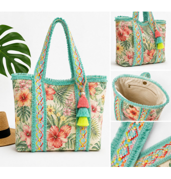 Cinta étnica decorativa con flecos | Galón boho para bolsos [product.brand] 4 - Tejidos Yasmina 