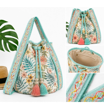Cinta étnica decorativa con flecos | Galón boho para bolsos [product.brand] 5 - Tejidos Yasmina 