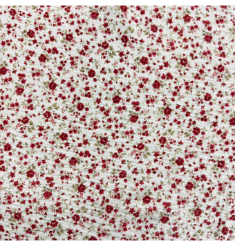 Tela de muselina estampada floral 100% algodón rosas [product.brand] 3 - Tejidos Yasmina 