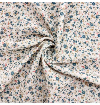 copy of Tela de muselina estampada floral 100% algodón [product.brand] 2 - Tejidos Yasmina 