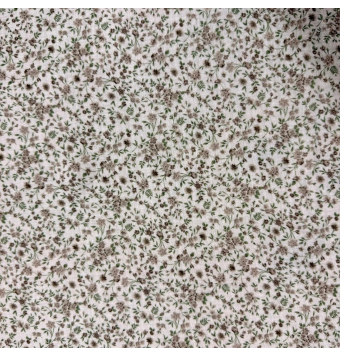 copy of Tela de muselina estampada flores beige 100% algodón [product.brand] 3 - Tejidos Yasmina 