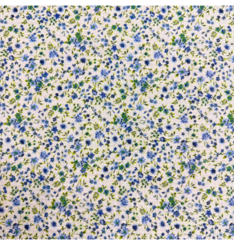 copy of Tela de muselina estampada floraes azul 100% algodón [product.brand] 3 - Tejidos Yasmina 