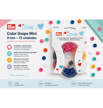Botones de presión Prym Love Color Snaps Mini 9 mm – 72 unidades [product.brand] 4 - Tejidos Yasmina 