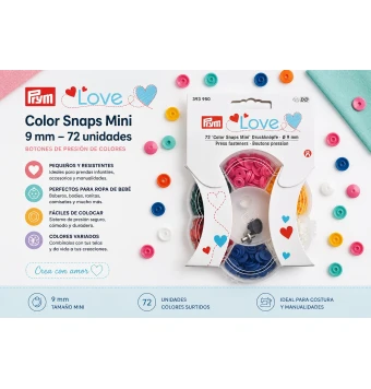 Botones de presión Prym Love Color Snaps Mini 9 mm – 72 unidades [product.brand] 4 - Tejidos Yasmina 