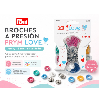 Broches a presión Prym Love Jersey 8 mm – Pack 60 unidades Prym 4 - Tejidos Yasmina 