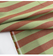 Tela Loneta Rayas Verde Pistacho y Teja [product.brand] 1 - Tejidos Yasmina 