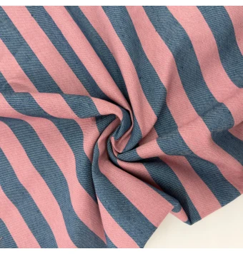 Tela Loneta Rayas Azul Marino y Rosa [product.brand] 1 - Tejidos Yasmina 
