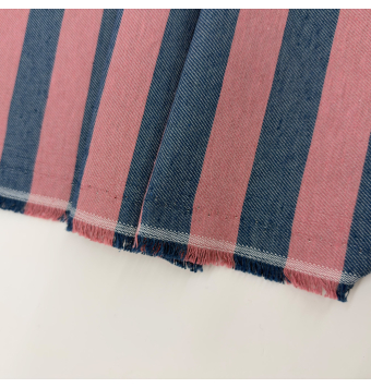 Tela Loneta Rayas Azul Marino y Rosa [product.brand] 3 - Tejidos Yasmina 