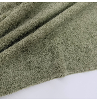Tela de toalla 100% algodón verde salvia por metros [product.brand] 2 - Tejidos Yasmina 