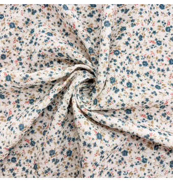 Tela Muselina Estampada Flores 2 [product.brand] 2 - Tejidos Yasmina 