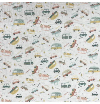 Muselina Estampada Auto world [product.brand] 2 - Tejidos Yasmina 
