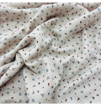 Muselina Flores De Colores [product.brand] 2 - Tejidos Yasmina 