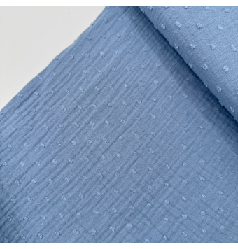 Tela de muselina Pulmeti Azul [product.brand] 2 - Tejidos Yasmina 