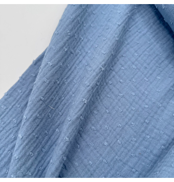 Tela de muselina Pulmeti Azul [product.brand] 3 - Tejidos Yasmina 