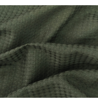 Waffle de Algodon-Verde Olivia [product.brand] 2 - Tejidos Yasmina 